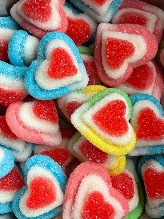 3D Triple Hearts